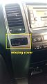 Click image for larger version

Name:	IMG_20170124_070851 missing passanger seatbelt indicator cover.jpg
Views:	371
Size:	54.9 KB
ID:	662169