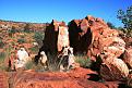 On the cliff tops overlooking Desert Queen Baths WA