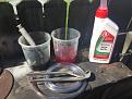 Power steering fluid change