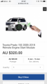 https://m.ebay.com.au/itm/Toyota-Prado-150-2009-2018-OEM-Remote-Engine-Start-Module/202329063867?hash=item2f1bc081bb:g:bmkAAOSwnvVbEbhJ