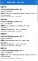 Fault codes from OBDII adaptor